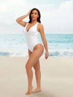 White  Women Swimwear 4047