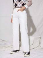 Plain White Women Clothing 659