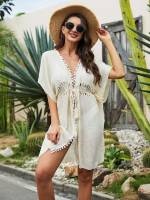  White Plain Women Kimonos 7510