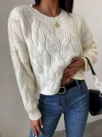  Round Neck Regular Long Sleeve Women Knitwear 857