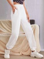 Plain Pocket Long Women Clothing 9