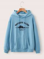 Car Casual Hooded Long Sleeve Women Sweatshirts 5864