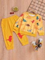 Casual Yellow  Baby  Mom 946