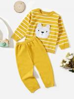 Round Neck Cartoon Baby  Mom 24