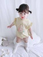 Short Sleeve Button Baby Clothing 4190