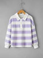 Polo Colorblock Regular Long Sleeve Girls Clothing 183