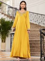  Long Sleeve Appliques Kaftan  Jalabiya 240