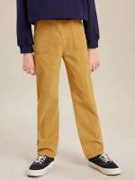 Yellow Regular Fit Long Pocket Boys Clothing 4673