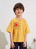  Regular Cartoon Yellow Toddler Boys Clothing 884