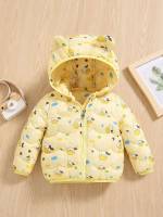 Yellow Cute Regular Regular Fit Kids Clothing 6822