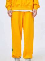 Yellow Long Men Clothing 3571