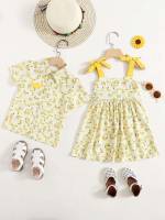 Yellow Regular Boho Kids Clothing 9540