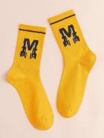 Yellow  Men Socks 9946