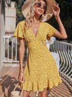 Ditsy Floral Boho Short Women Dresses 677