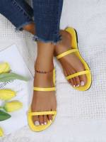  Yellow Plain Shoes 4531