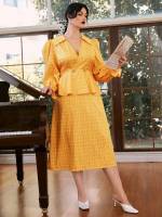  Casual Long Long Sleeve Plus Size Dresses 2874