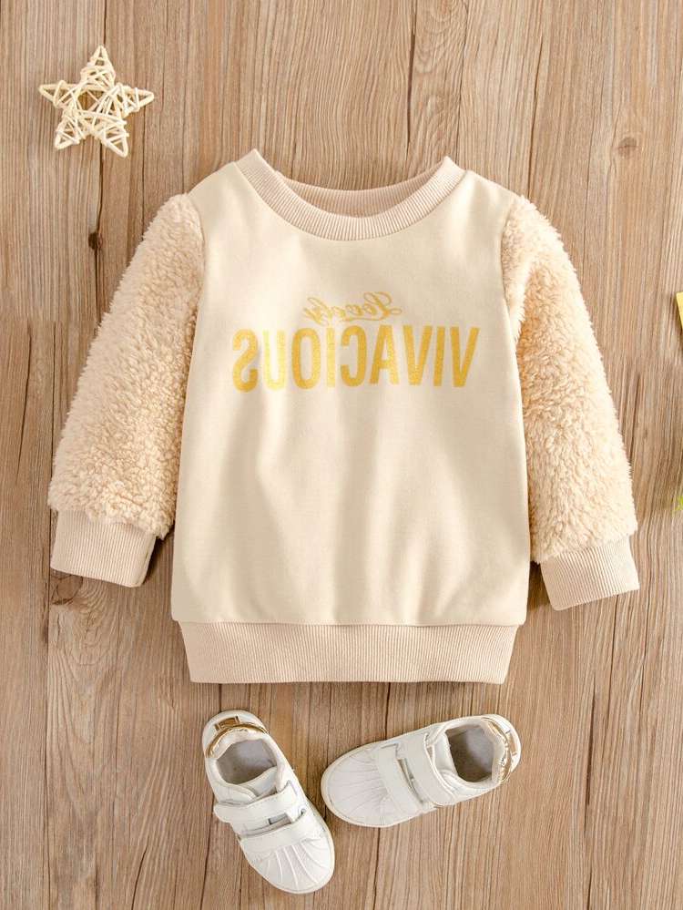 Round Neck Regular Fit Casual Baby Sweatshirts 2723