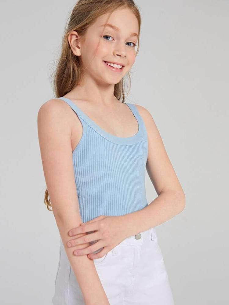 Casual Slim Fit Sleeveless Apricot Girls Clothing 450