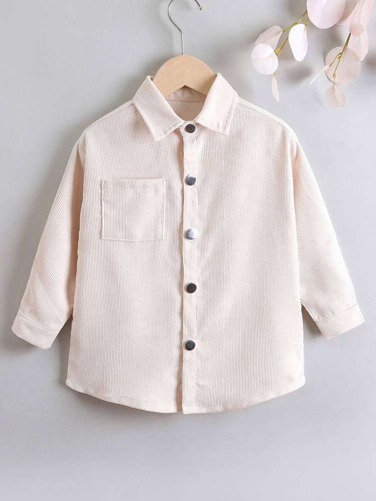 Casual Regular Collar Pocket Toddler Girls Clothing 854