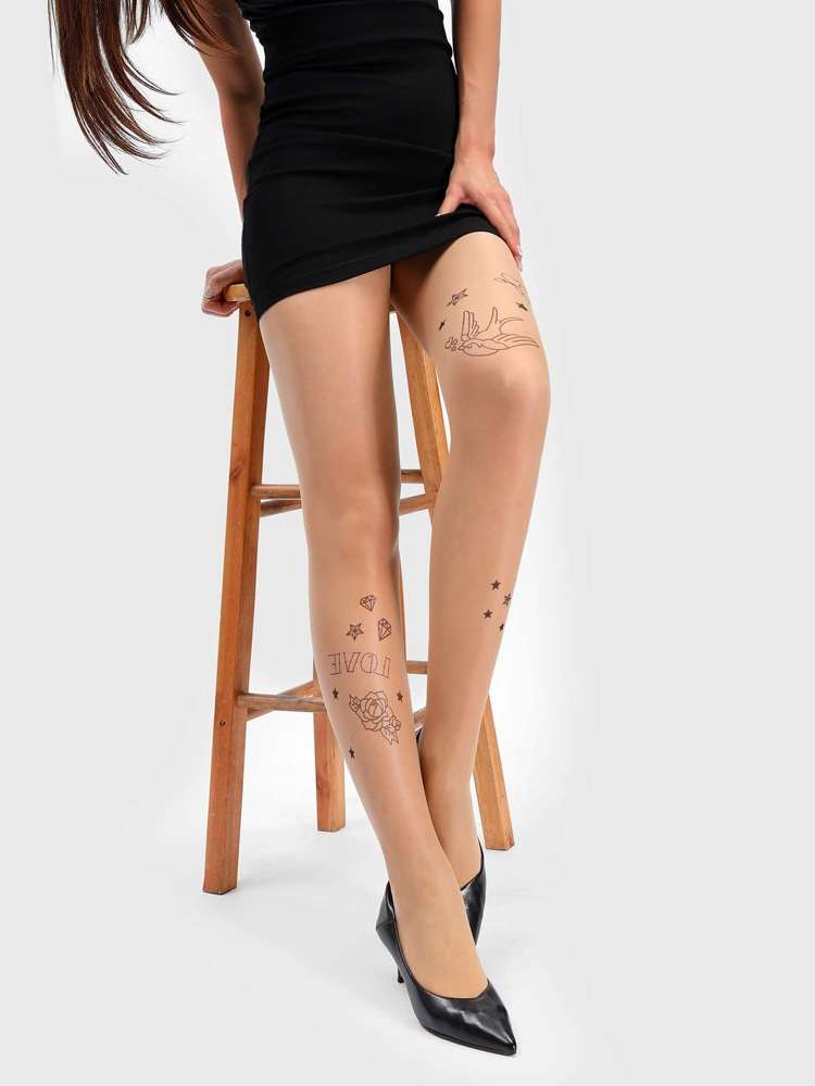 Floral  Women Tights 5944