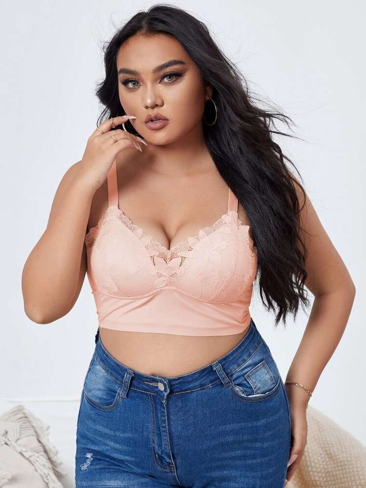   Apricot Plus Size Bras  Bralettes 3282