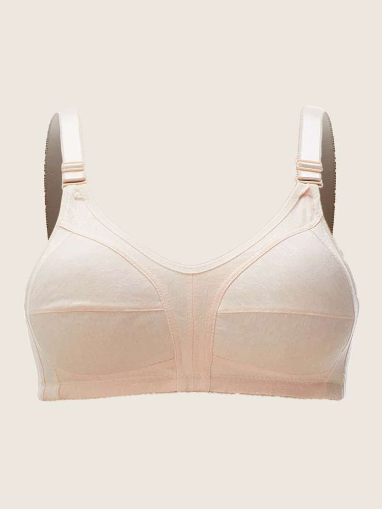 Apricot Simple  Plus Size Bras  Bralettes 2560