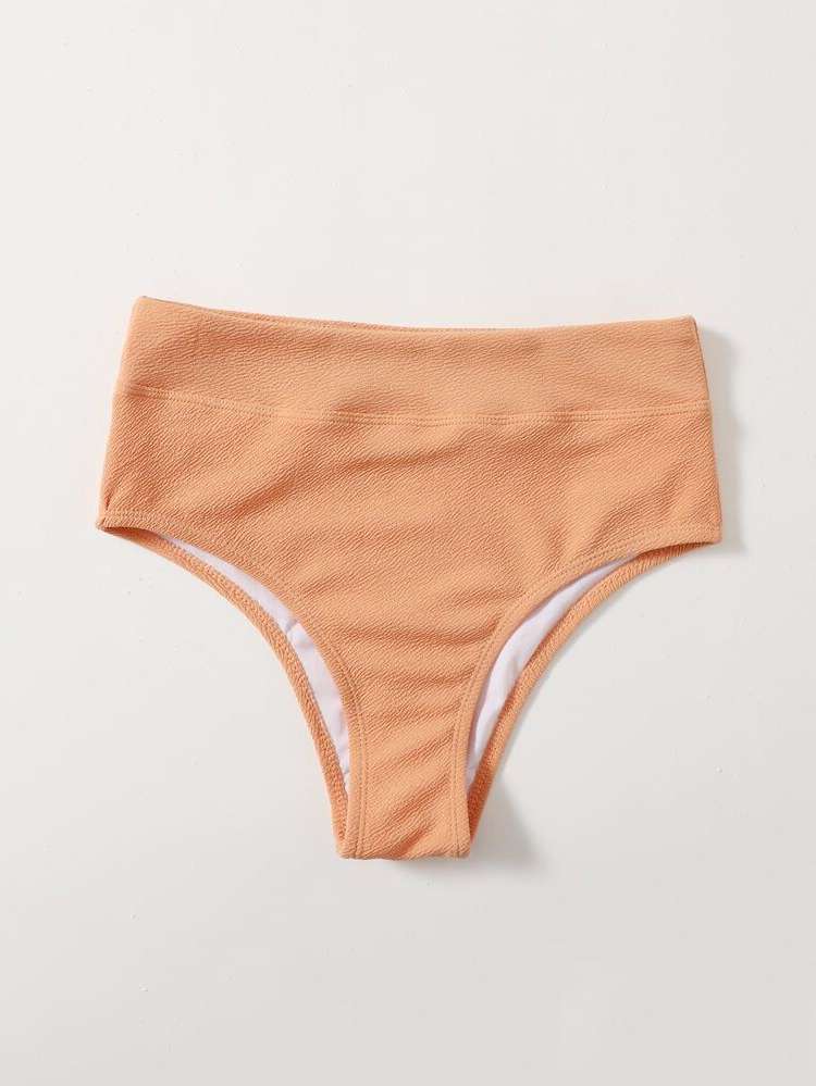  Plain Apricot Women Beachwear 2647