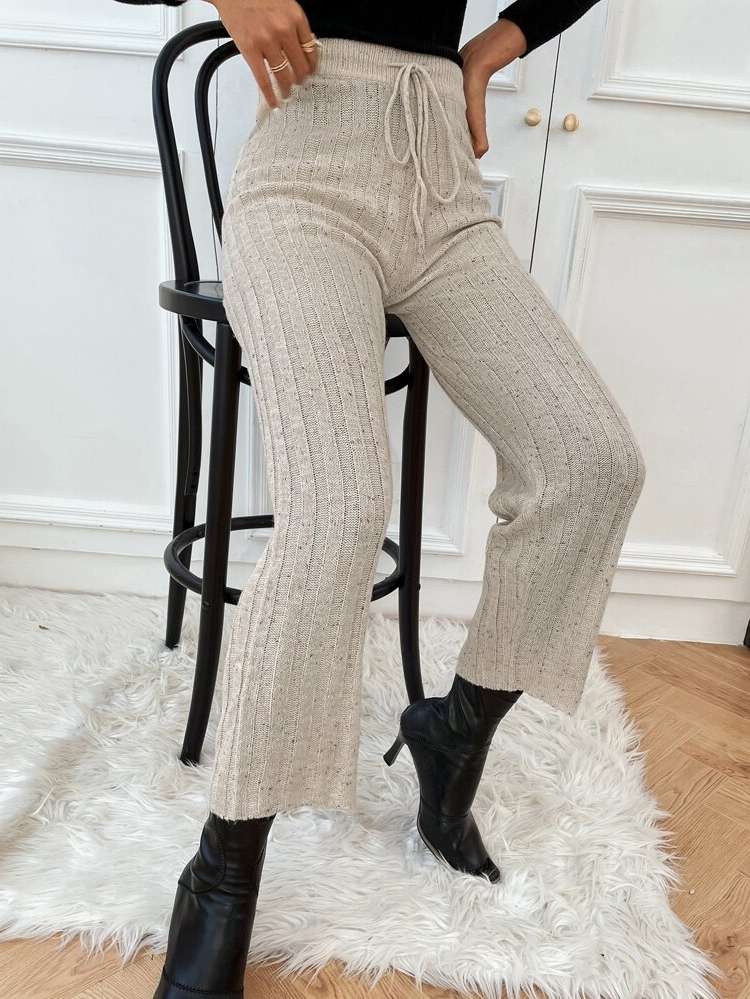  Long Drawstring Women Sweater Pants 4288