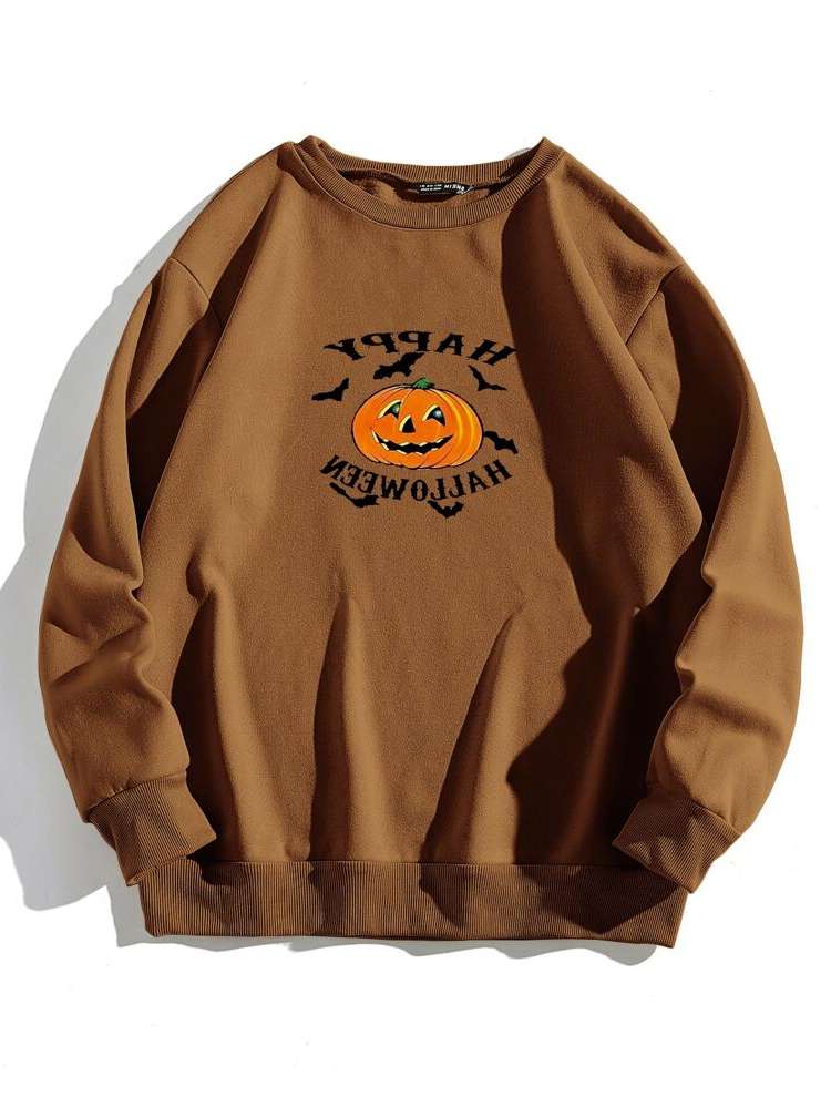 Apricot Regular Halloween Regular Fit Women Sweatshirts 4927