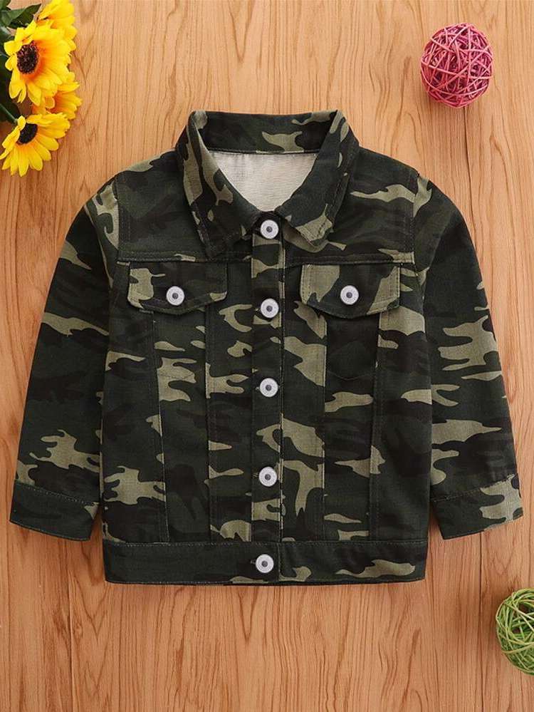  Regular Fit Button Front Casual Kids Clothing 6902