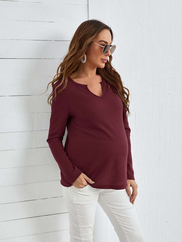  Casual Long Sleeve Maternity 9948