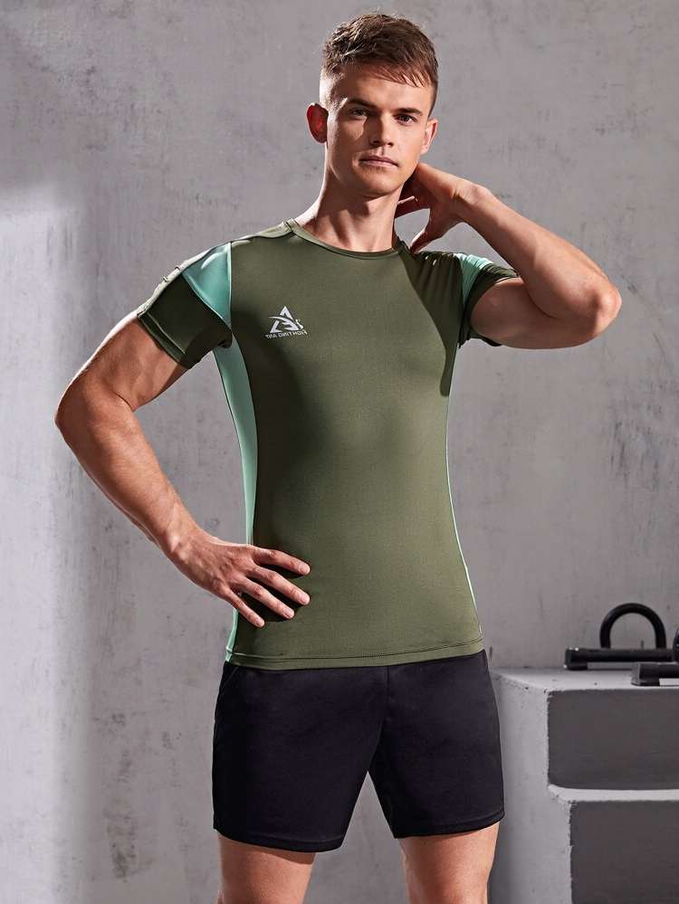  Regular Fit Short Sleeve Round Neck Men Activewear 5141