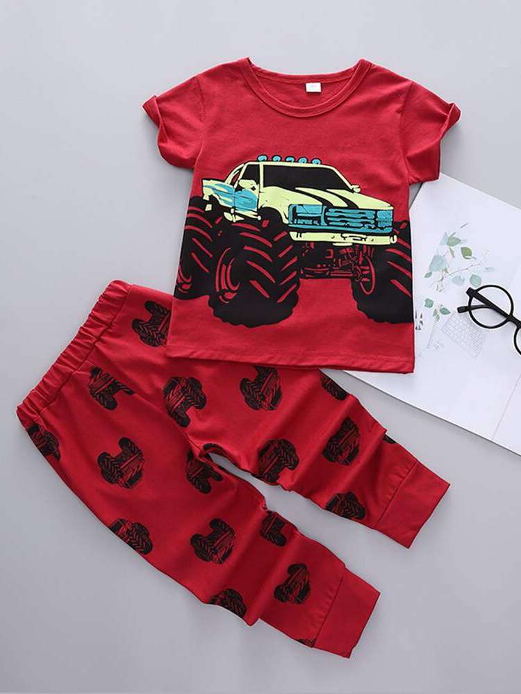  Casual Round Neck Toddler Boys Clothing 9984