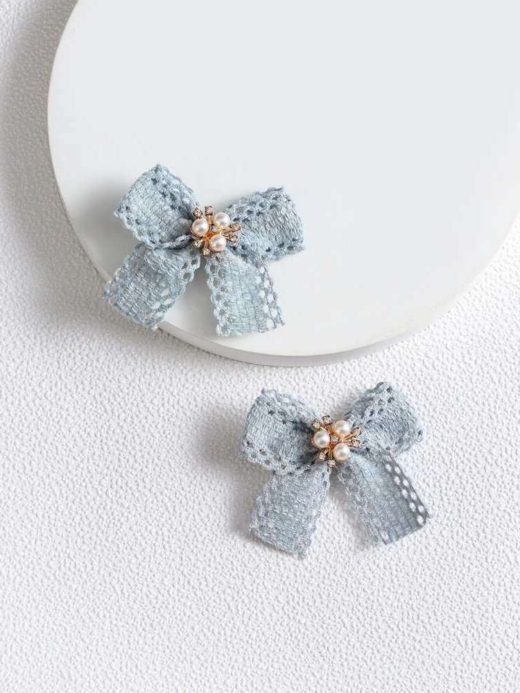 Baby Blue Bow Kids Hair Accessories 988