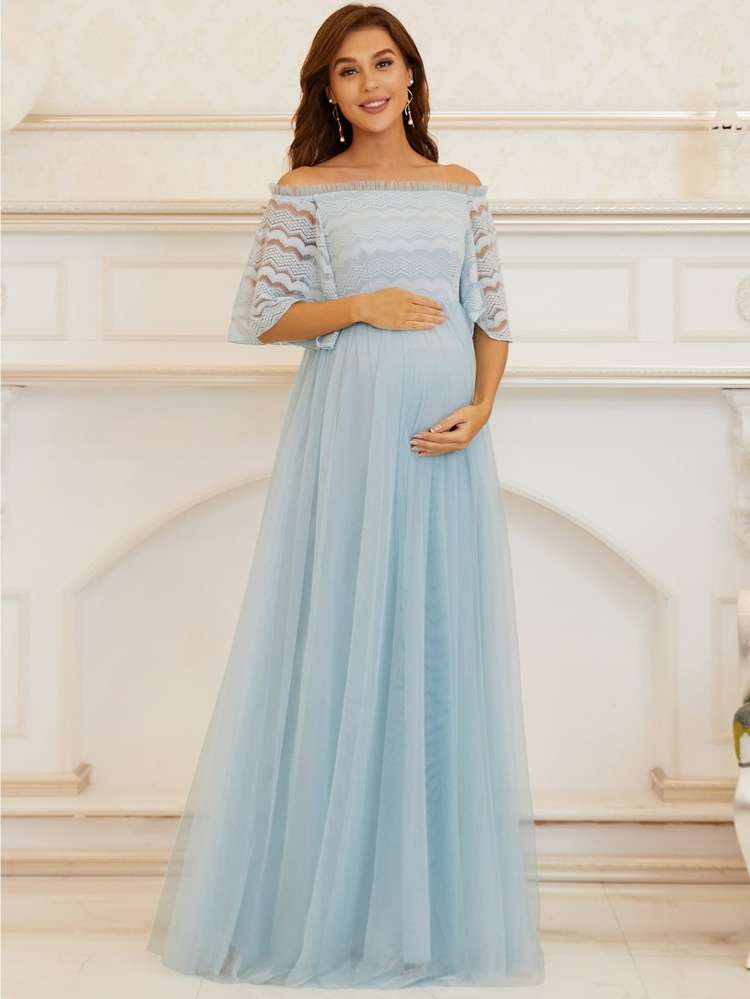  Maxi Off the Shoulder Regular Fit Baby  Mom 924