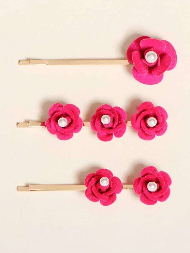   Flowers Hair Clips 8845