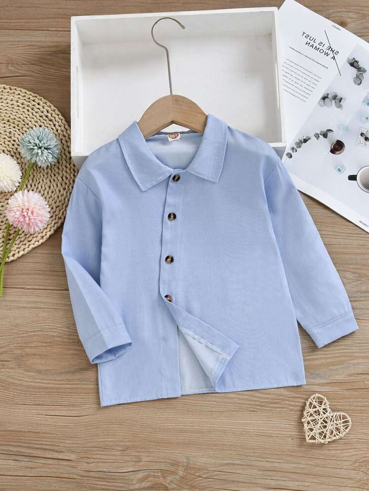  Long Sleeve Casual Collar Toddler Girls Tops 889