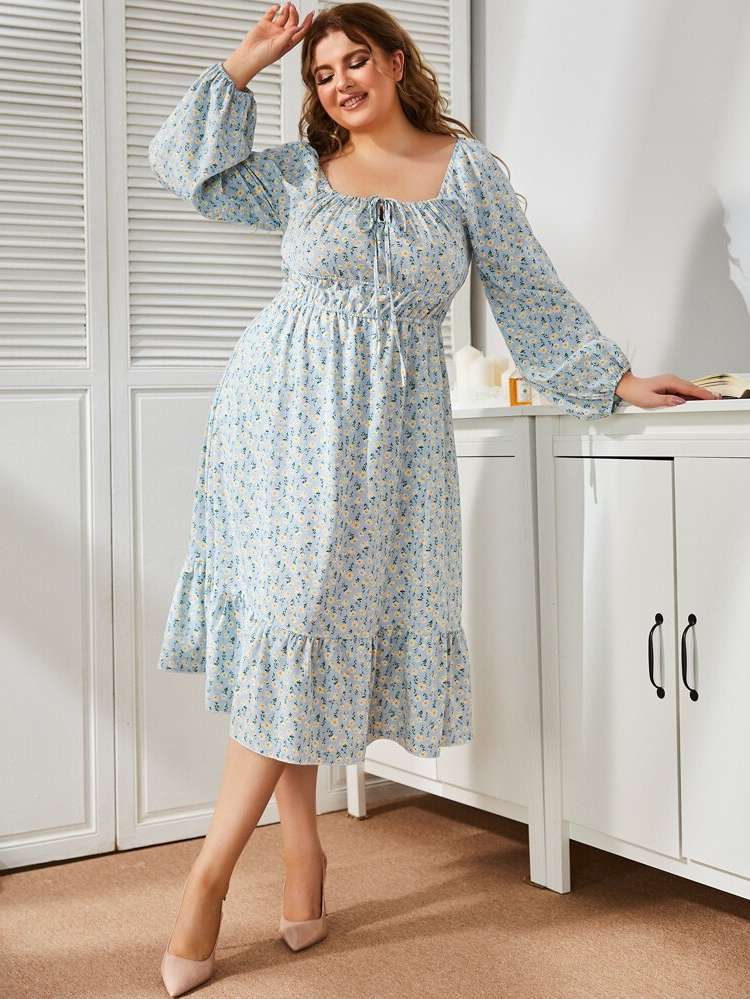  Boho Knot Plus Size Dresses 7182