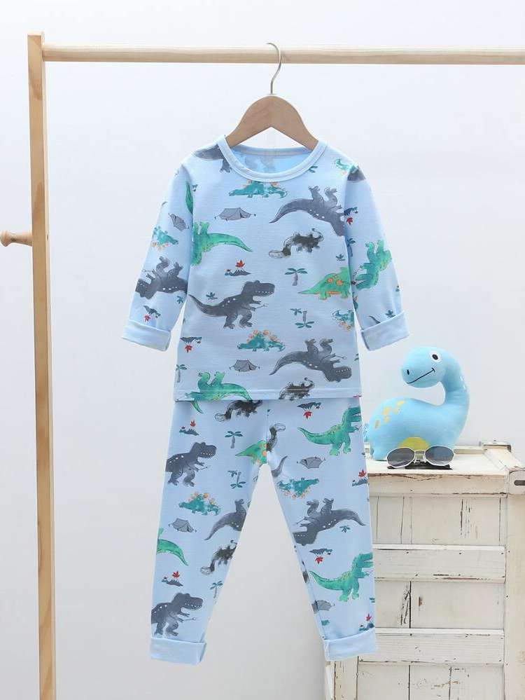 Dinosaur Cute Round Neck Underwear  Sleepwear 8918