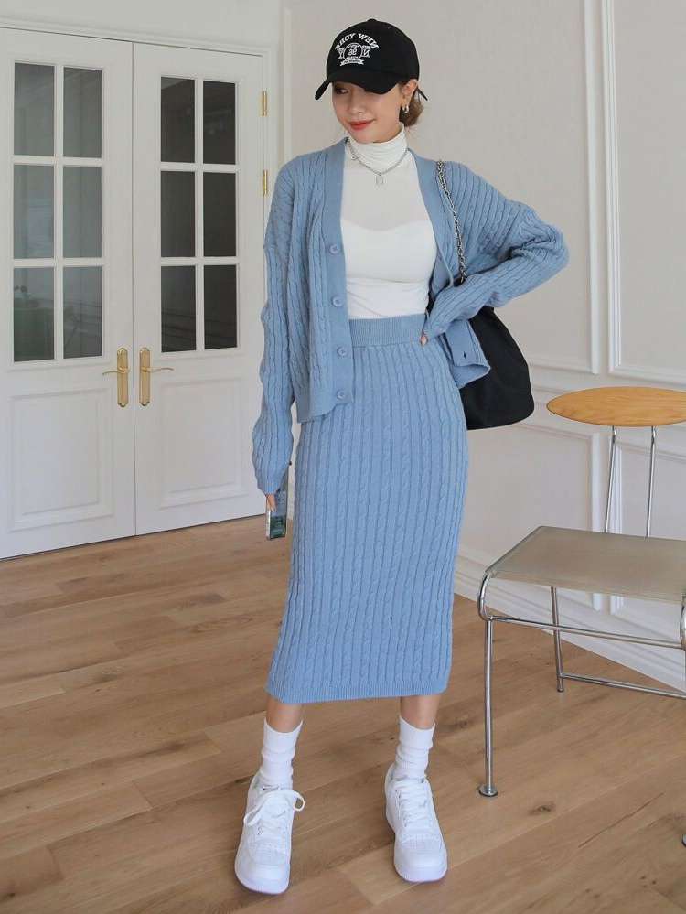 Casual Regular Fit Rib-Knit Women Knitwear 1898