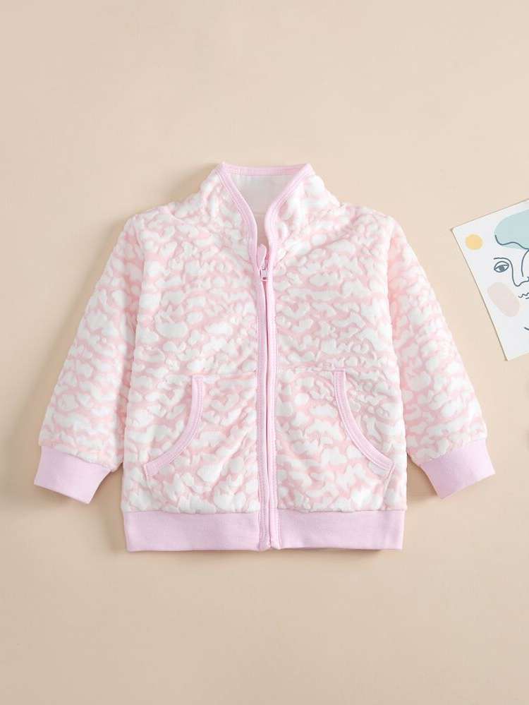 Regular Fit All Over Print Long Sleeve Casual Baby Clothing 6910