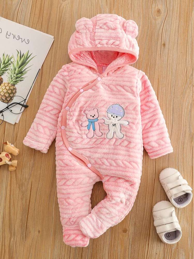 Embroidery Baby Pink Baby Clothing 6746