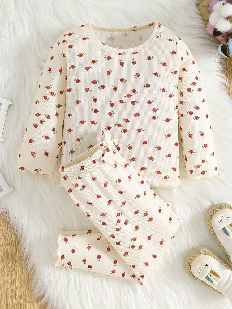  Long Sleeve Round Neck Baby  Mom 8559