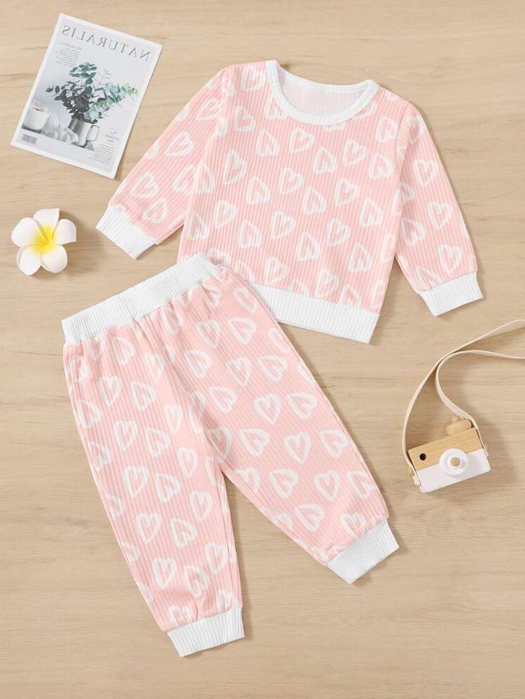  Long Sleeve Rib-Knit Baby Sets 474