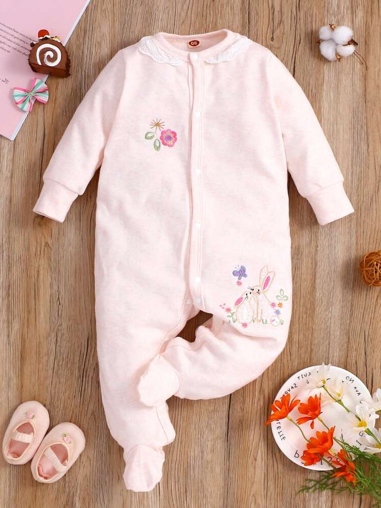 Cute Long Floral Baby Clothing 2248