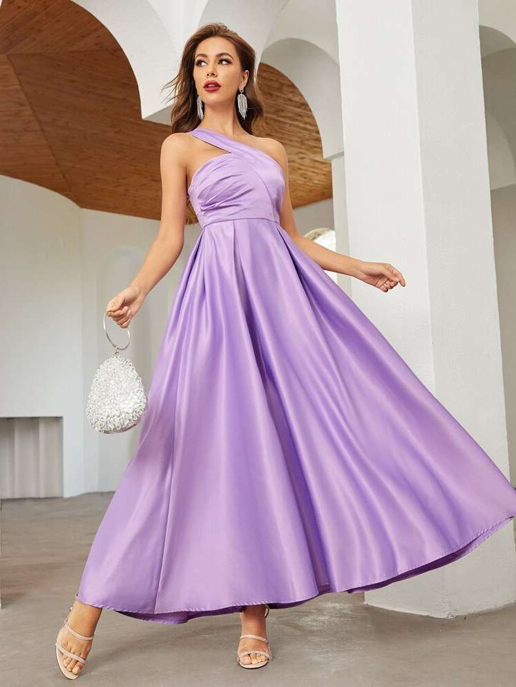  Maxi Ruched One Shoulder Weddings  Events 6645