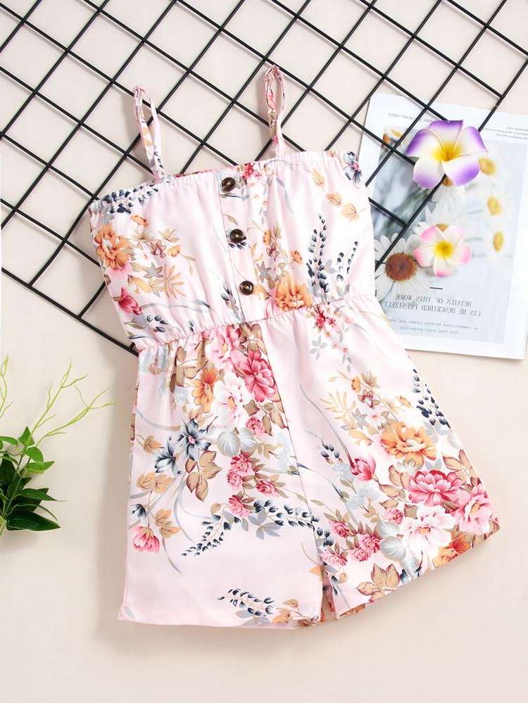 Sleeveless Boho Button Girls Clothing 8117