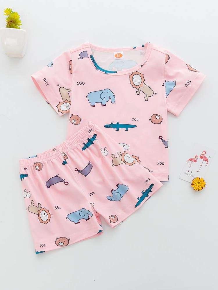  Cartoon Short Sleeve Underwear  Sleepwear 3903