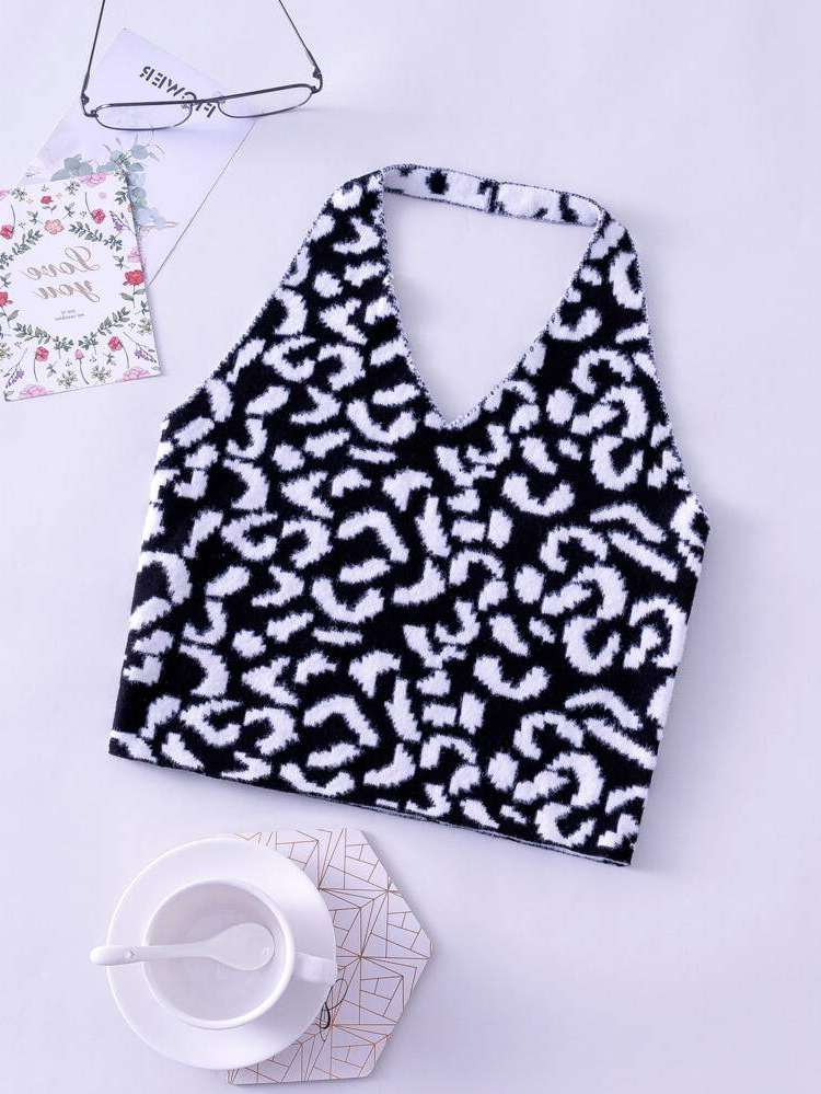 Backless Sleeveless Regular Fit All Over Print Girls Clothing 750