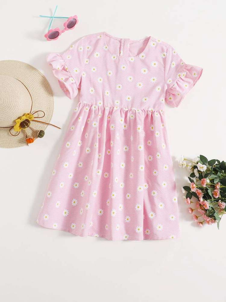 Baby Pink Short Regular Fit Boho Kids Clothing 197